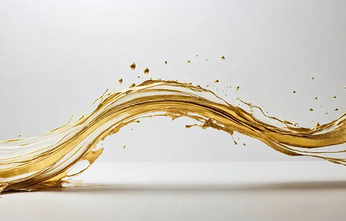 Fluid Gold Harmony Wallpaper image